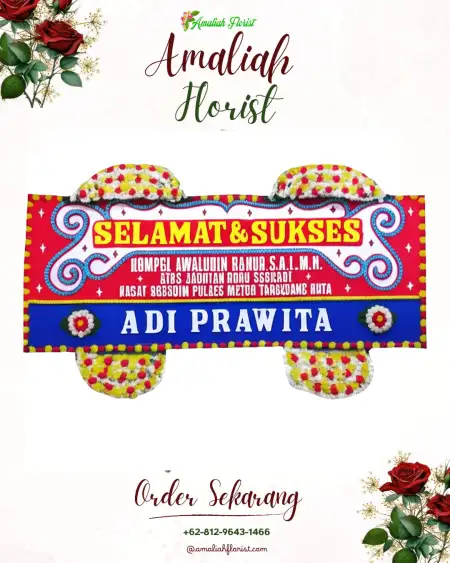 Papan Bunga Ucapan Selamat 22 Ilir
